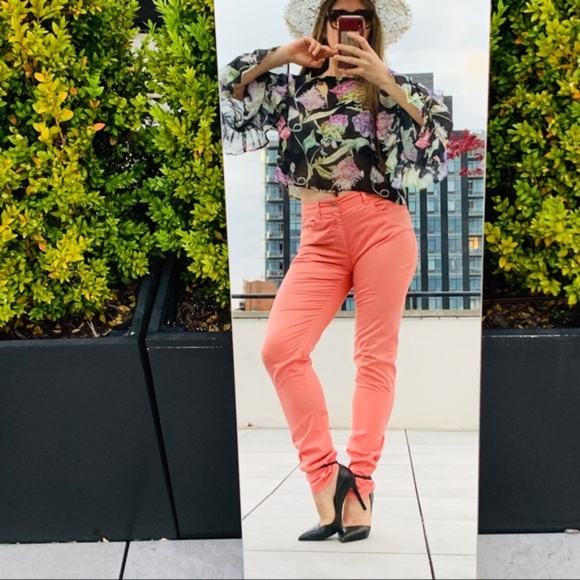 ARMANI Jeans Authentic Rose Long Leg High Waist - Picture 3 of 16